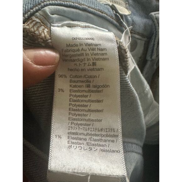 Madewell The Perfect Vintage Tapered Leg Jeans Light Wash Blue Women's Size 25 - Picture 9 of 9